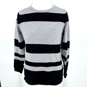 Christopher & Banks women's color block stripe sweater, size M
